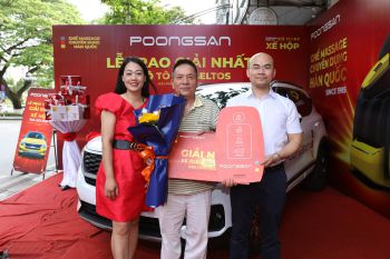 POONGSAN TRAO THƯỞNG XE KIA SELTOS CHO KHÁCH HÀNG TRÚNG GIẢI